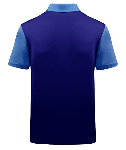 ZITY Mens Golf Shirt Short Sleeve Sport Moisture Wicking Performance Print Golf Polo Shirts Global Recycled Standard
ZIT