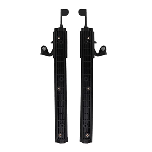 UJEAVETTE Adjustable Nylon Locking Kayak Foot Braces Pedals Foot Pegs 2PCS Black