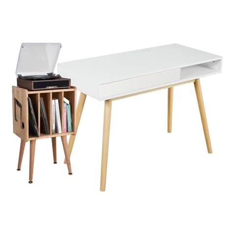 Artswish Desk with Record Player Stand Cover