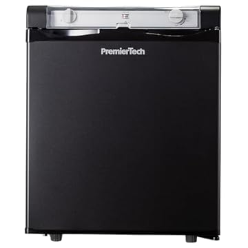 PremierTech Mini Frigo da Camera Hotel da libera installazione, 36L, ad Assorbimento, Trivalente 12V / 220V / Gas, Silenzioso 0 Decibel, PTF36L3