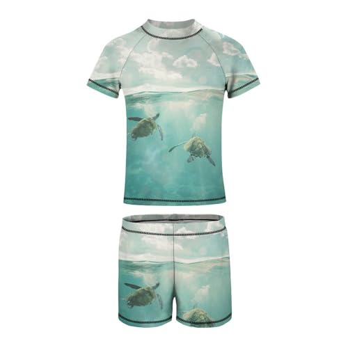 Sea TurtlesChildren's Casual Swimsuit Set - Simple and Versatile10-12Y（150cm）3