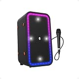 Skullcandy Stomp - Altavoz Bluetooth IPX7 impermeable inalámbrico portátil, con modos LED Lightshow y estroboscópico, batería de 12 horas...