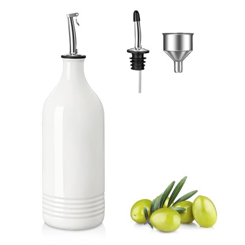 vancasso 20 Oz Ceramic Olive Oil Dispenser Bottle, Bottle Dispenser