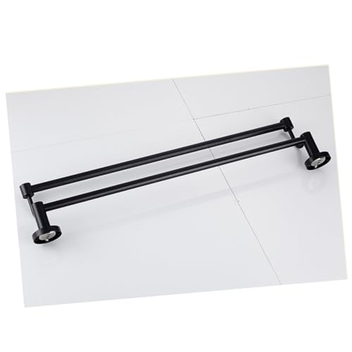 Barre porte-serviettes double murale acier inoxydable support bain