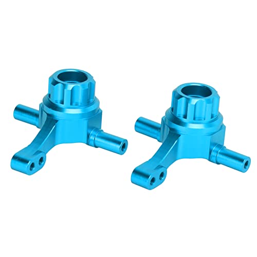 RC Front Steering Cup, Aluminum Alloy Upgrade, TT02 Steering Parts, Blue 2 Cups 6 Screws for All Ages Outdoor RC Car Enthusiasts