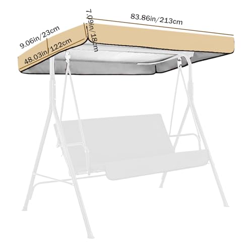 Toldo oscilante resistente a los rayos UV con capa de plata 4