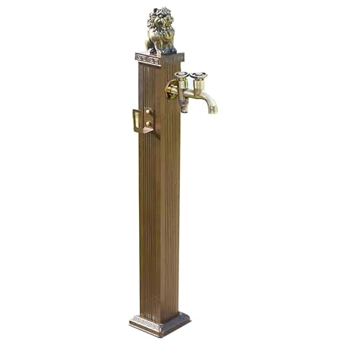 Colonne d'eau de jardin ZR98US hors gel à double sortie pour fontaine de cour et ferme