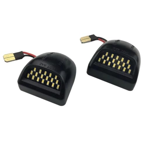 Luz matrícula LED coche blanca 6000K evita multas en Silverado 2Uds