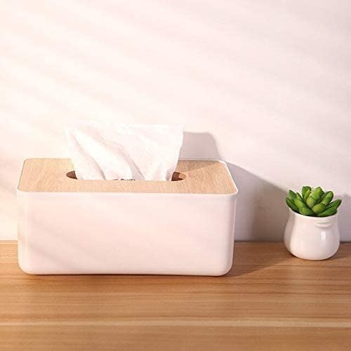 Xeerabdi Wooden Tissue Box Cover | Handmade Rustic Tissue Holder for Bathroom, Kitchen, Office | Stylish Refillable Tissue Dispenser | Fits Standard Rectangular Boxes