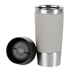 EMSA N2010800 Waves Travel Mug Thermos Mug 360ml, Poedergrijs