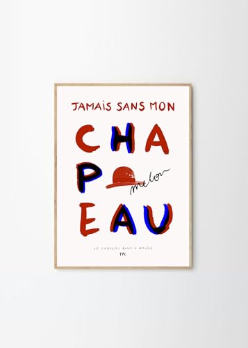 THE POSTER CLUB �|�X�^�[�N���u Le Chapeau Rond et Rouge 50×70cm Another Art Project