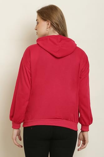 Image of CANIDAE Women's Sweatshirt & Hoodies, Fleece Material Full Sleeves, Women Winter Wear, Hooded Neck Regular Fit Long Sleeve Womens Sweatshirt || Small to 12XL || Plus Sizes ||