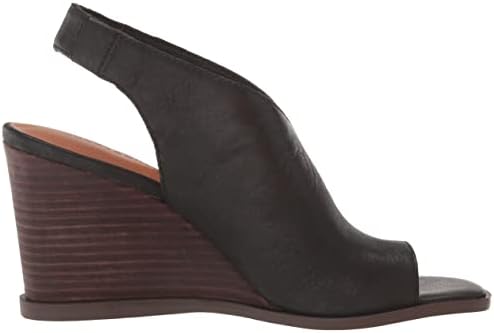 Lucky Brand Women's Lordyn Slingback Wedge Sandal, Black, 5.5 | Image 5
