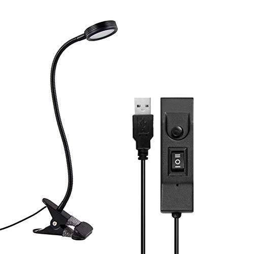 Lampe de table réglable Kampeaburr Office pour la protection des yeux, lampe de bureau à clip, rechargeable par USB, lampe de lecture et lampe de table pour la protection des yeux Cover