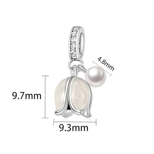 925 Sterling Silver, Cherry Blossom, Cupid, Frog, Leaf, Roses Charms Fit for Pandora Bracelets Make DIY Gift Jewellery for Women2