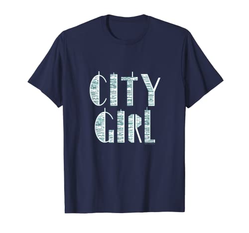 City Girl Downtown Urban Skyscraper New York Chicago Camiseta Camiseta