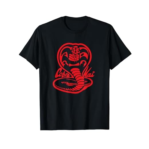 Cobra Kai Logotipo de cobra roja Camiseta