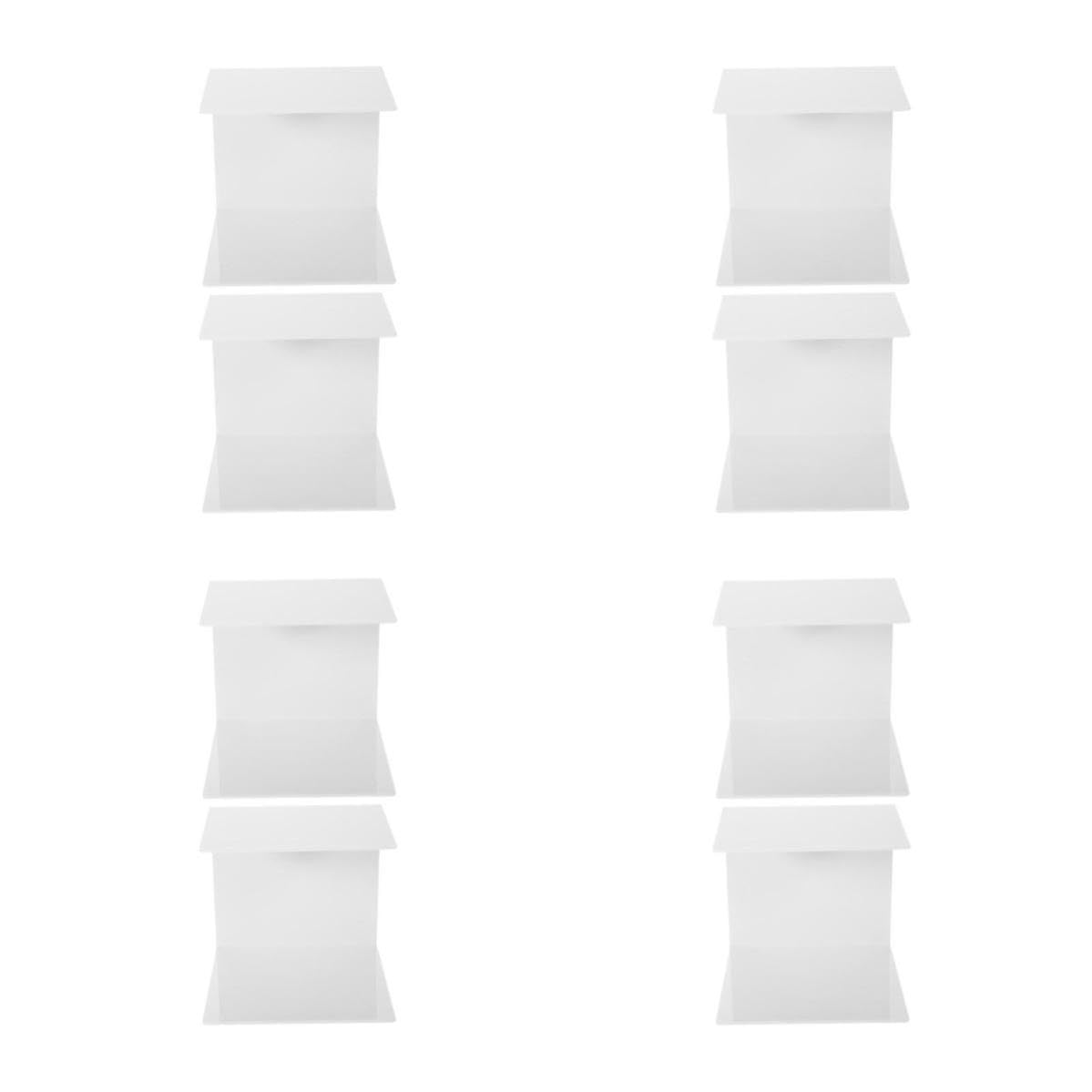 Operitacx 8 Piezas Soporte para Extensiones de Pestañas Blanco de Plástico