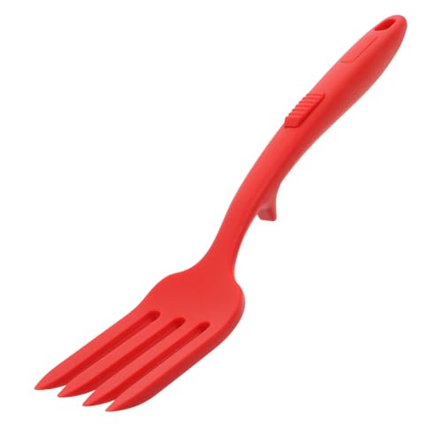CONGARTENO Sturdy Silicone Forks Set of 4 for Stirring Cooking Pasta and Noodles Heat Resistant