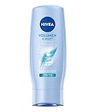 NIVEA Volumen & Kraft pH-Balance Spülung (200 ml), Volumen Conditioner mit Bambus-Extrakt, Haarspülung für sichtbares Volumen und ein geschmeidiges Haargefühl