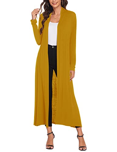 Image of Bluetime Women Floor Length Open Front Cardigan