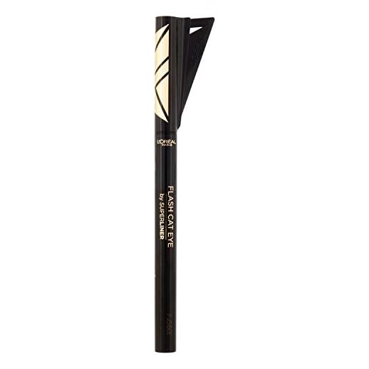 L´Oréal Paris Make Up Artist Superliner Flash Cat Eye, Eyeliner Líquido, Color Negro