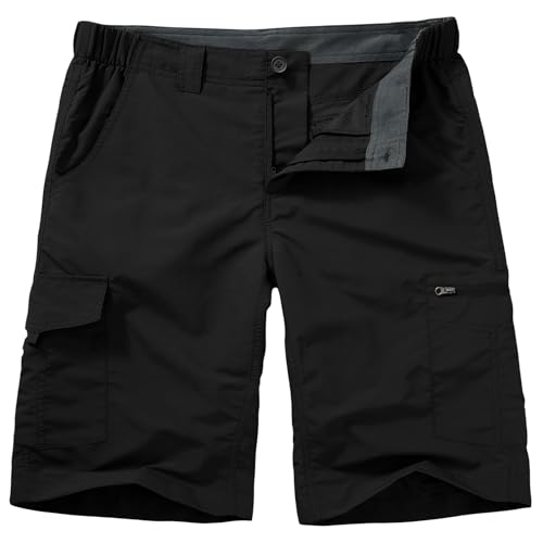 Hiking Shorts for Men Cargo Casual Quick Dry Lightweight Stretch Waist Outdoor Fishing Travel Shorts - Main Image