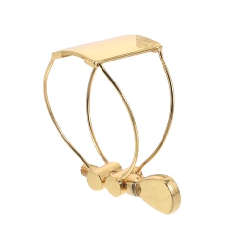 Ligature métallique pour saxophone alto et ténor en fil d'acier solide avec vis de fixation
