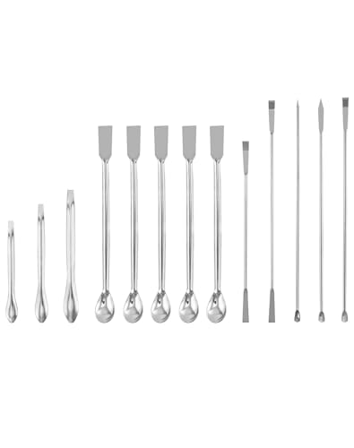Spatule de mélange en acier inoxydable durable pour l'échantillonnage de laboratoire