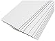 Magnet Expert FML12040GW-10 Flexible magnetische Etiketten mit glänzend trocken wischen Oberfläche, Packung mit 10, Metall, weiß / silber, 120 x 40 x 0,76 mm