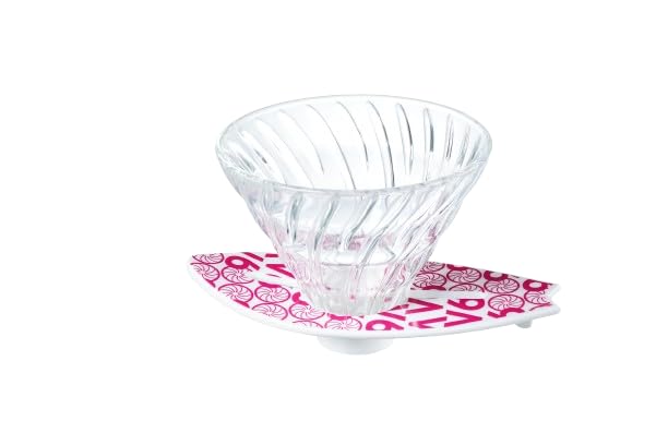 V60 Surfboard Base Coffee Dripper (Pink Surfer) – Pour Over Coffee Maker, Stylish Interior Display, Surf-Inspired Aesthetic Design, Unique Gift for Coffee Lovers