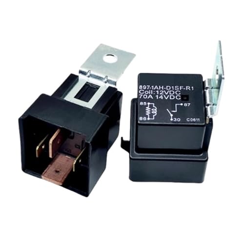 Relé de 4 pies de automoción de 12V y 70A para recambio de componentes de control 2