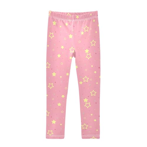 Twinkle Star Girls Leggings,Workout Leggings for Girls Toddler Athletic Legging Size for 3-10T