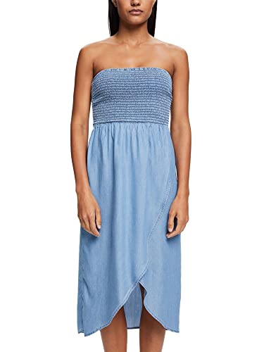 ESPRIT Damen Clt Tube Dress Überwurf für Schwimmbekleidung, Blue Medium...