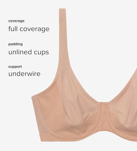 Wacoal Women's Pendulous Shape Revelation Unlined Full Coverage Underwire Bra, 855387