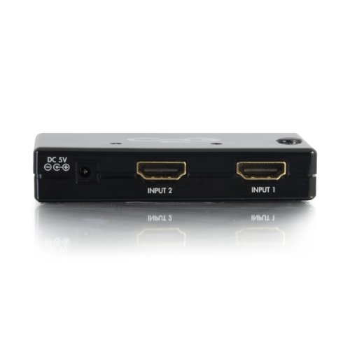 C2G 2-Port Hdmi Selector Switch, Slim Design, 40349 Black #TOP3
