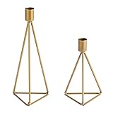 【STABILER KONSTRUKTION】Die Kerzenhalter Hergestellt aus starkem Metalldraht, Handschweißen, für robuste und langlebige Kerzenhalter für dünne Kerzen. Es wird nicht rosten, es wird nicht brechen, kann für eine lange Zeit verwendet werden