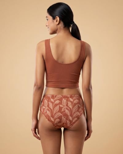 Image of URBAN ADVENTURE Women's Cotton Printed High Waist Full Coverage Briefs | Soft & Stretchable Everyday Hipster Panties | Breathable Comfort Fit | Pack of 3