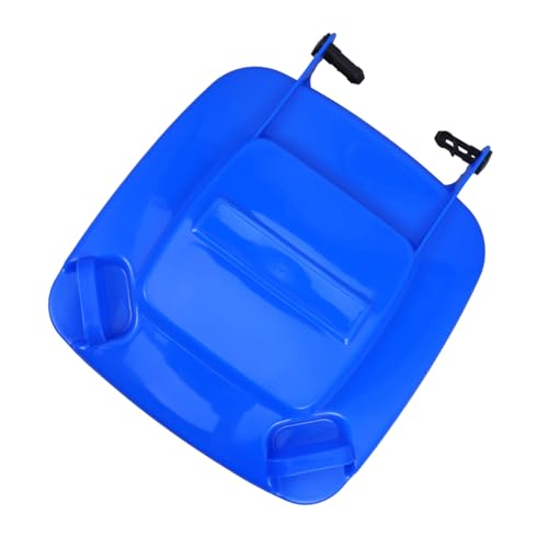 Unomor 1Pc Large Plastic Trash Bin Lid Replacement Dustbin Accessories for Outdoor Use Blue Cover for Large Waste Bins Easy Installation Fits Standard Trash Cans