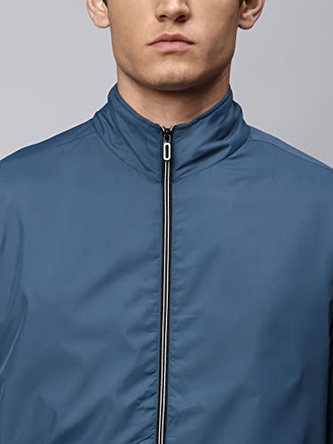 Image of Dennis Lingo Polyester Regular Fit Full Sleeves Men's Solid Shell Jacket with 2 Pockets - Lightweight Casual Winterwear for Men