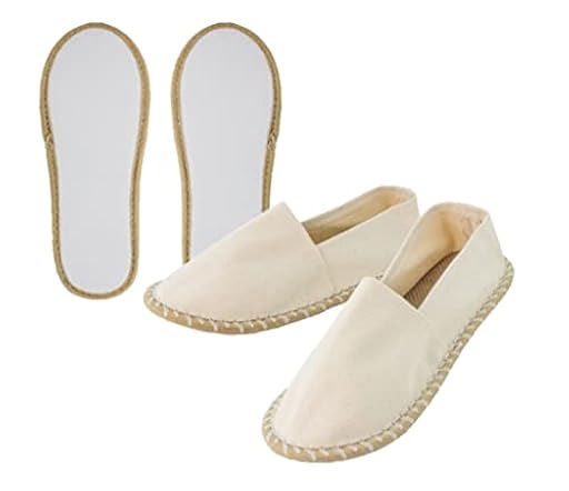 Publiclick Alpargatas 10 pcs Algodón y Yute, Suela Algodon, Alpargatas comodas para hogar, Ideal para Eventos, Suela antiedeslizante (Mujer(36-39)) | Ya disponible en tu tienda friki favorita! En mundofriki.es!