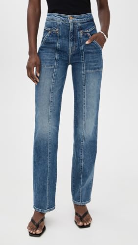 MOTHER Women's The Riveter Rambler Zip Sneak Jeans2
