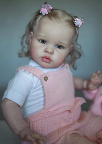 Muñeca reborn niña de silicona realista 24 pulgadas miniatura 6