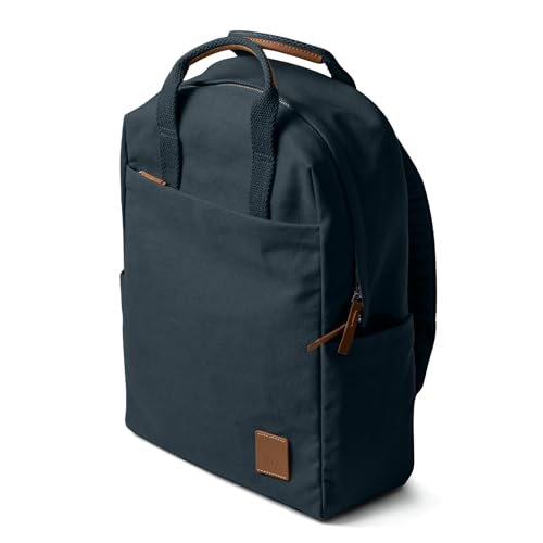 Image of DailyObjects Field Daypack Casual backpack fits upto 14 inch inch laptop with Luggage Sleeve| Unisex Travel Backpack | Made of Durable Canvas Material | Zippered Compartments with Pockets