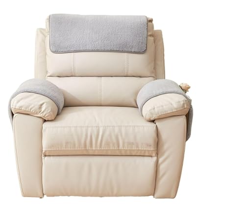 Recliner Armrest Loveseat Sofa Leather Reclining Chair Arm Headrest Cover Black White, Waterproof Washable Soft Boho Small, No with Pocket, From Cats Dogs, Outdoor, Sectional 1(1956,Sofa Arm Cover 3 s