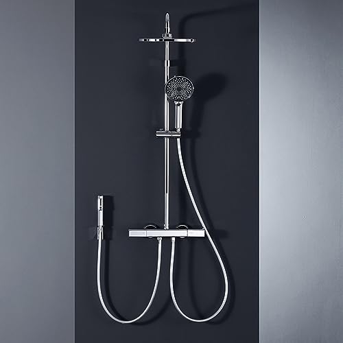 Douche à eau avec spray réglable en hauteur à 4 sorties LWX
