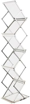 Zigzag Pocket Magazine Brochure Literature Catalog Holder Rack Stand Trade show Display6 Pockets