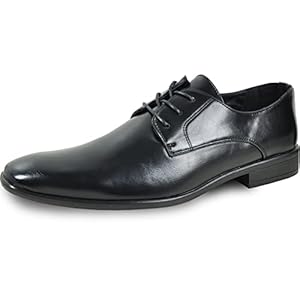 Bravo! Men Dress Shoe King Classic Oxford with Leather Lining – Wide Width Available