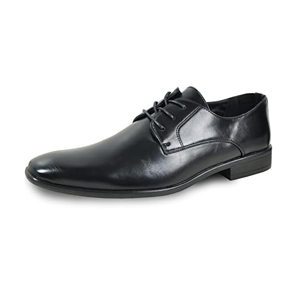 Bravo! Men Dress Shoe King Classic Oxford with Leather Lining - Wide Width Available
