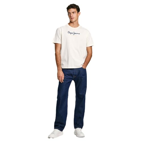 Pepe Jeans Herren Eggo N T-Shirt, Weiã, S – Ansicht 5